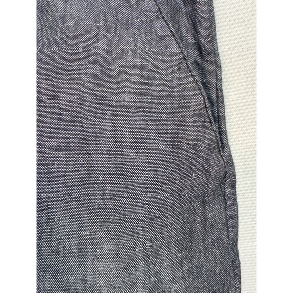 Croft & Barrow Womens Linen-Blend Casual Pants Size XL Gray Drawstring Straight - Picture 8 of 12